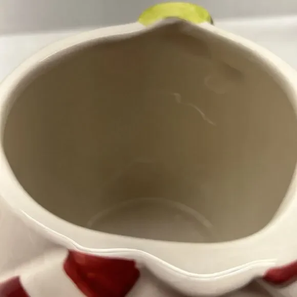 Oneida Snowman Ceramic Cookie Jar with Stocking Hat and Scarf 12" High READ - Picture 6 of 11